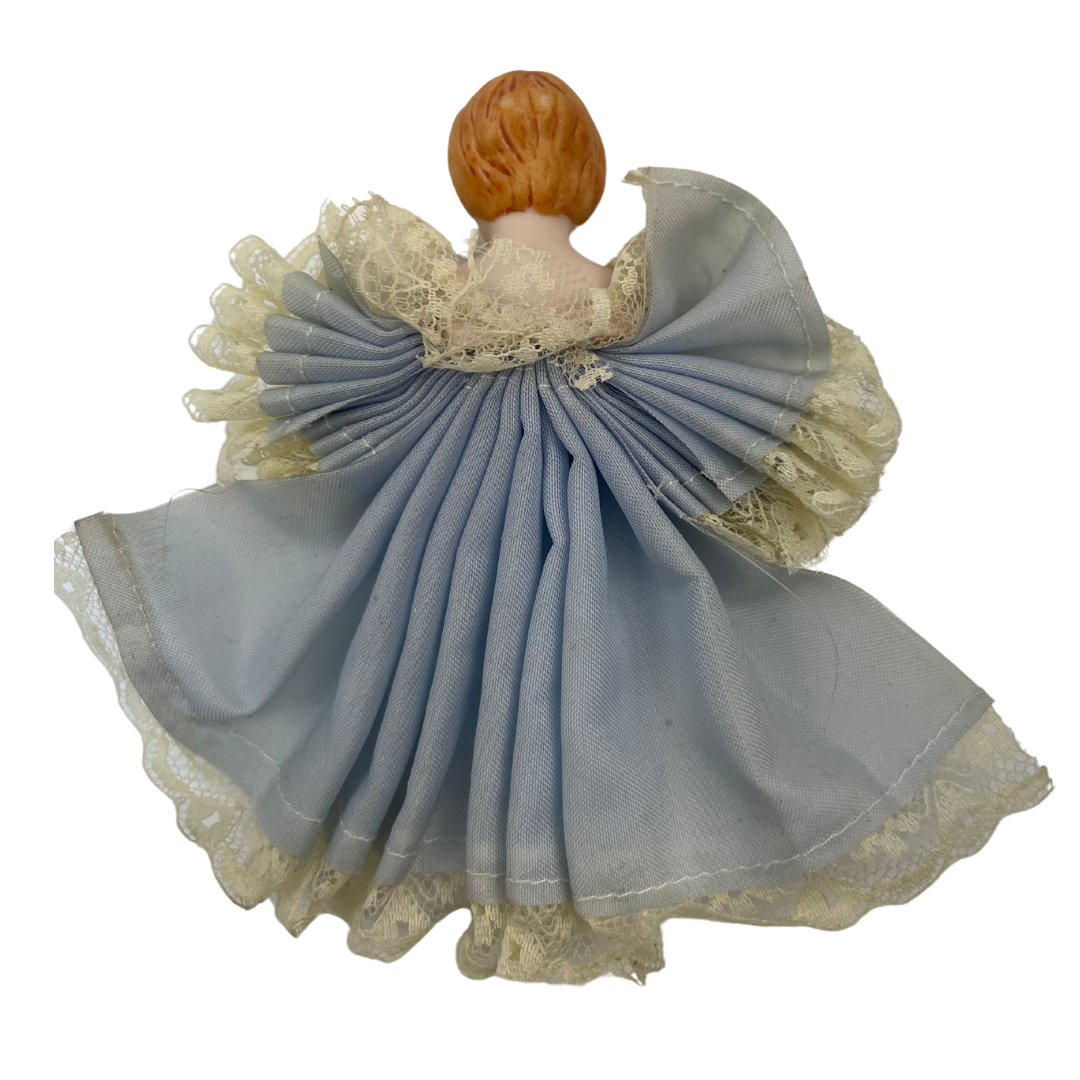 Vintage Angel Christmas Ornament Porcelain doll