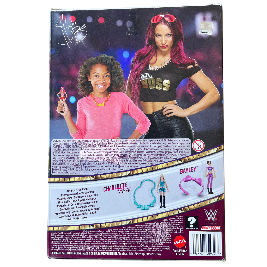 Superstars Sasha Banks Ultimate Fan Pack Action Figure