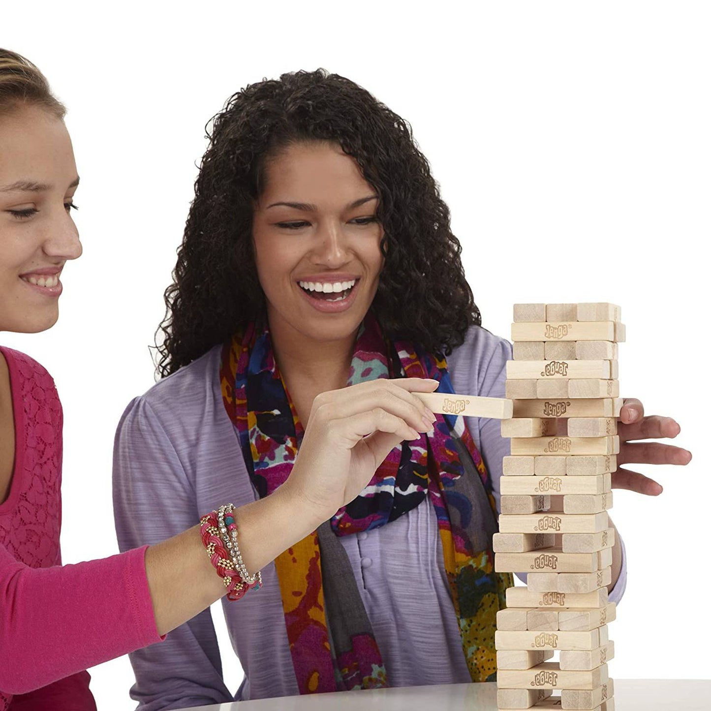 Hasbro HSBA2120 Classic Wood Stacking Jenga Game Ages 6 and Up