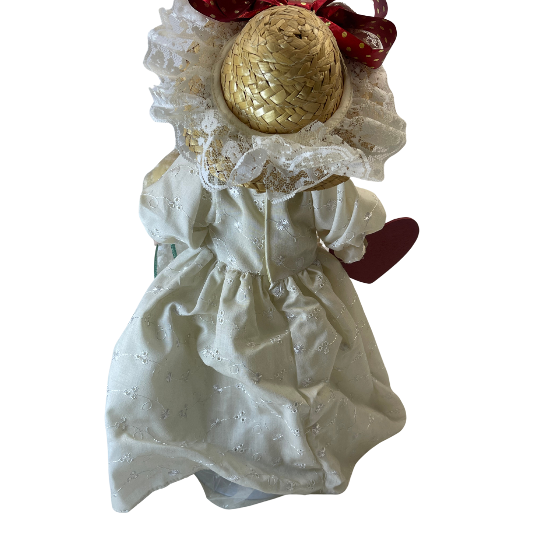 Valentines Porcelain Doll! 14" w/ Stand
