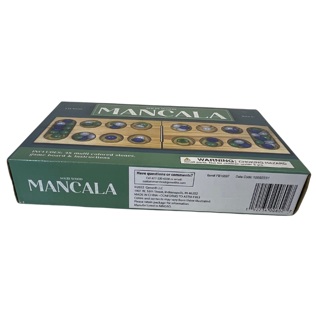 Four in a Row & Mancala Solid Wood Strategy Game Set