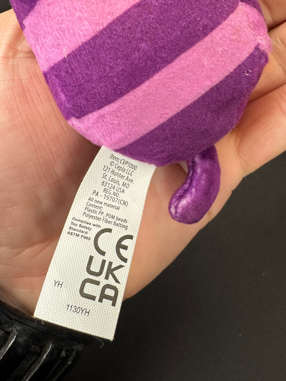 575 - Cats VS Pickles - #143 Cheshire 4" Bean Plush - Unboxed No tag