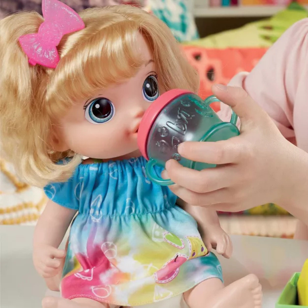 Baby Alive Fruity Sips Baby Doll - Blonde Hair/Blue Eyes