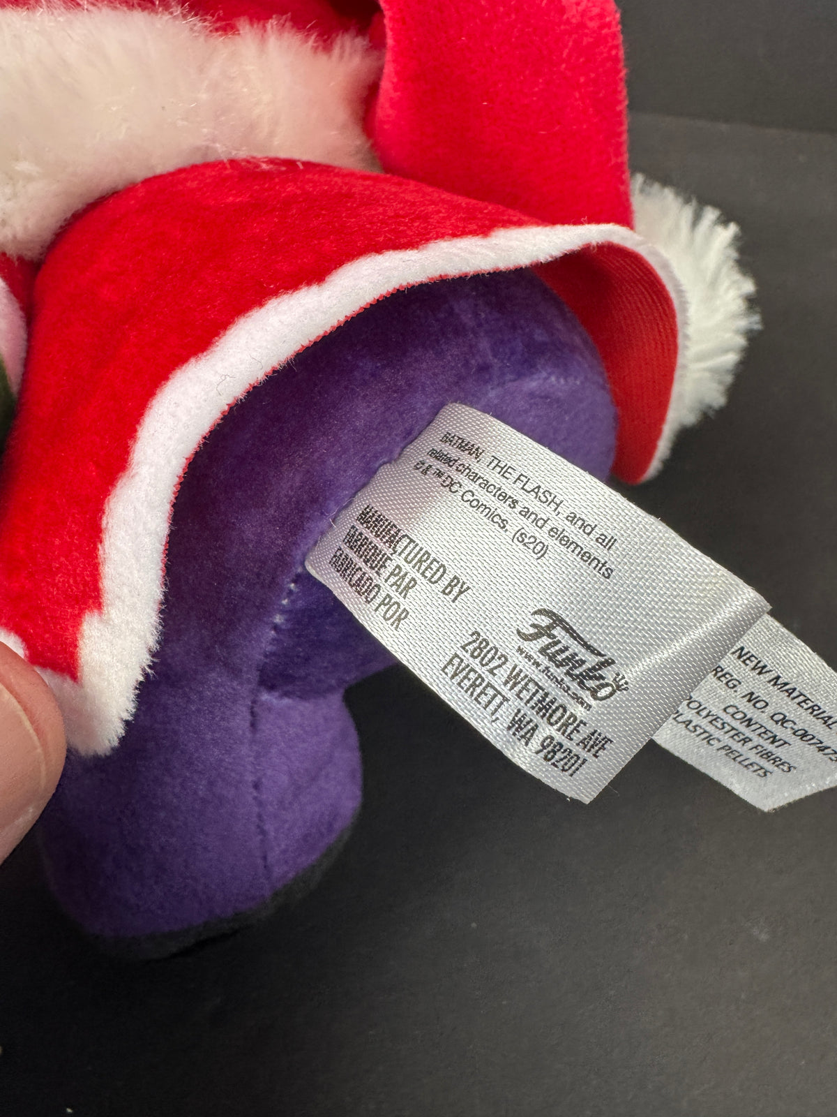 563 - DC Super Heroes Funko Plushies Christmas The Joker Santa Hat Red & Green New