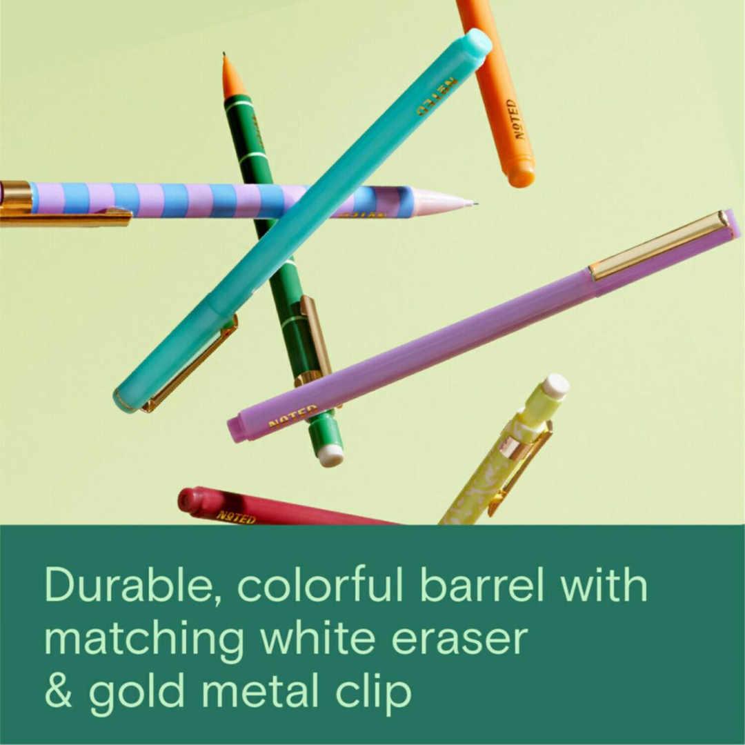 Noted by Post-it Mechanical Pencils, 3 Multi-Colored Pencils