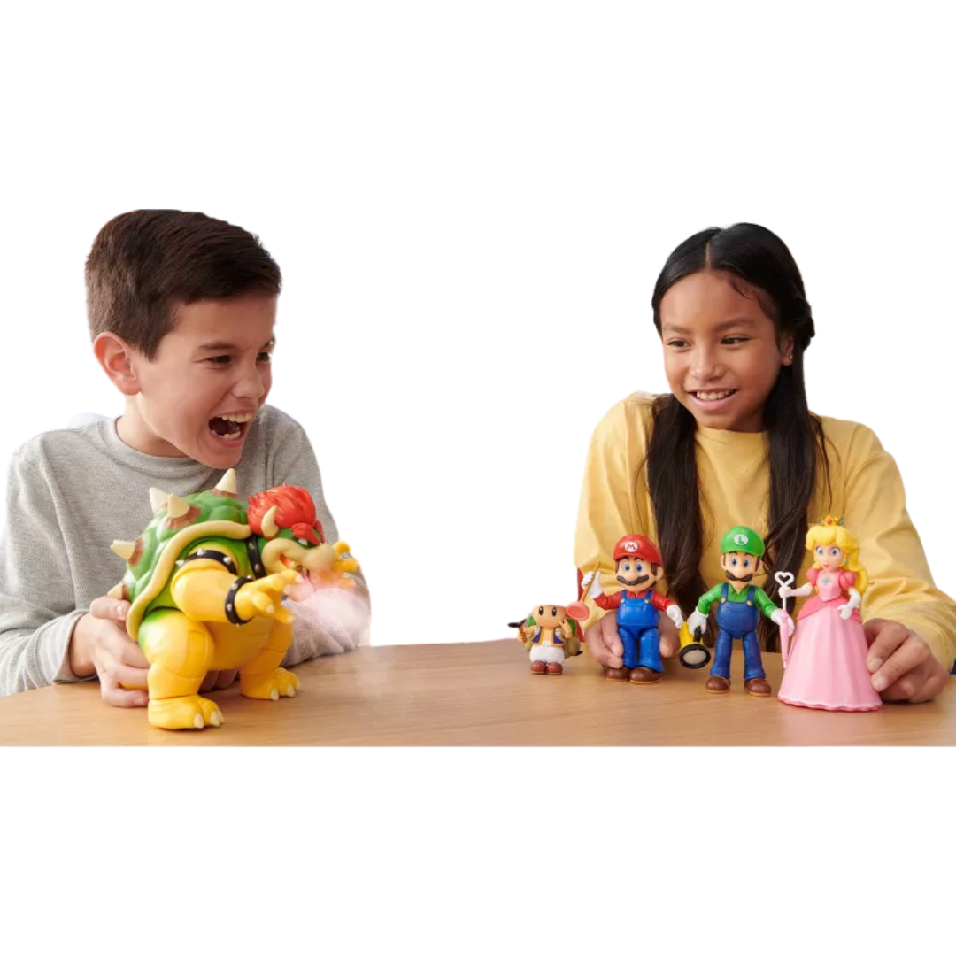 Nintendo The Super Mario Bros. Movie Bowser Figure with Fire Breathing Effect