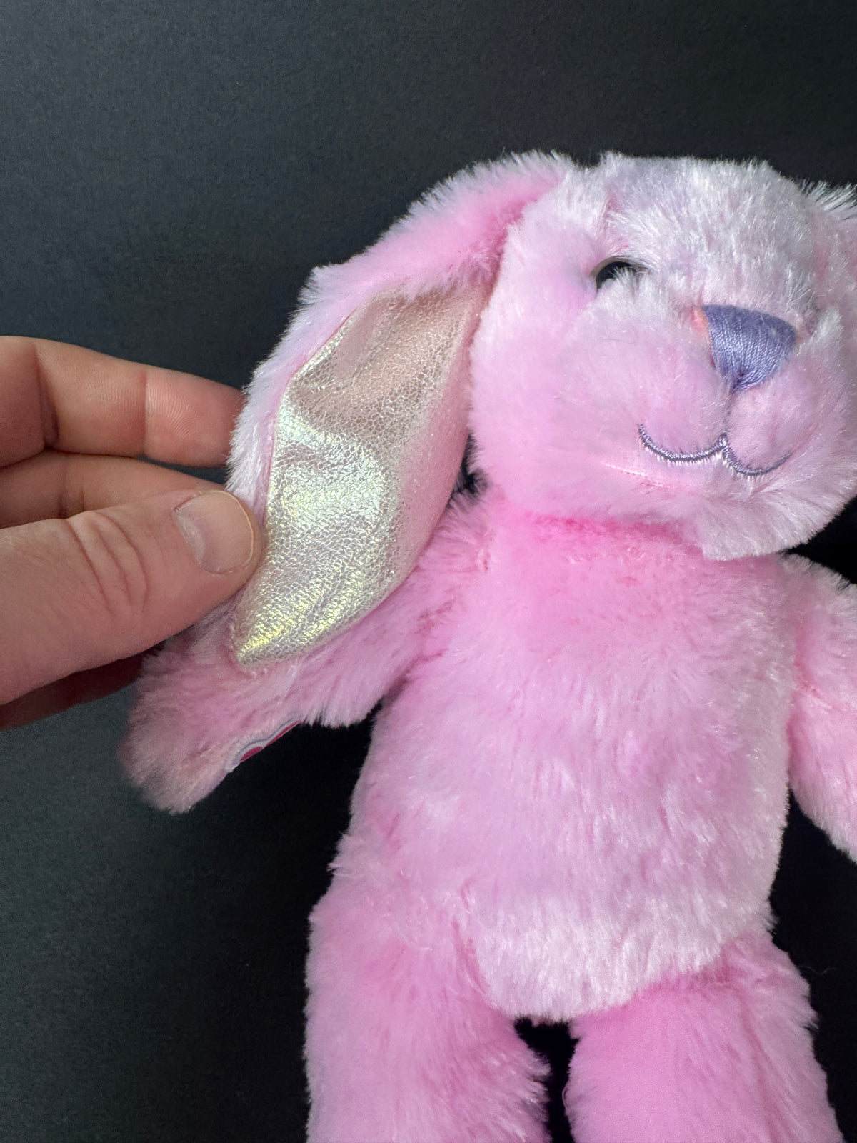 541 - Build-A-Bear Mini Bunny Pink Pawlette 9" Plush Stuffed Animal