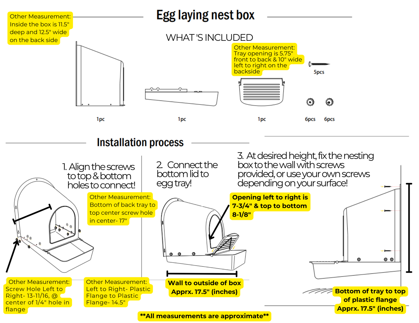 5 Pack | Nesting Box | Nest Box for your Chicken | Roll-A-Way