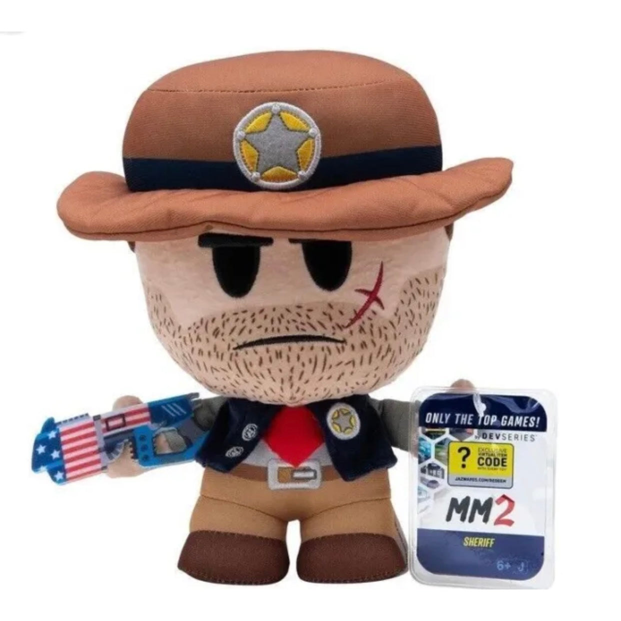 Roblox 8" Plush DevSeries MM2 Sheriff
