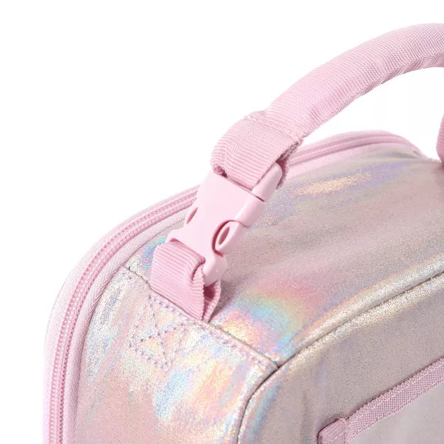 Fulton Bag Co. Upright Lunch Bag - Pink Glitter Iridescent