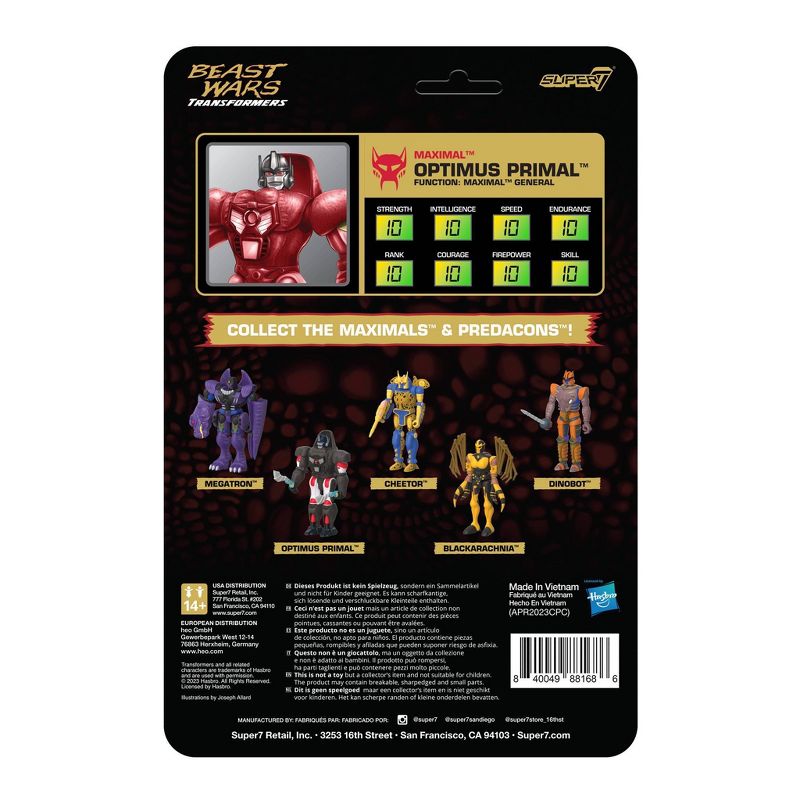 Transformers Beast Wars Optimus Primal