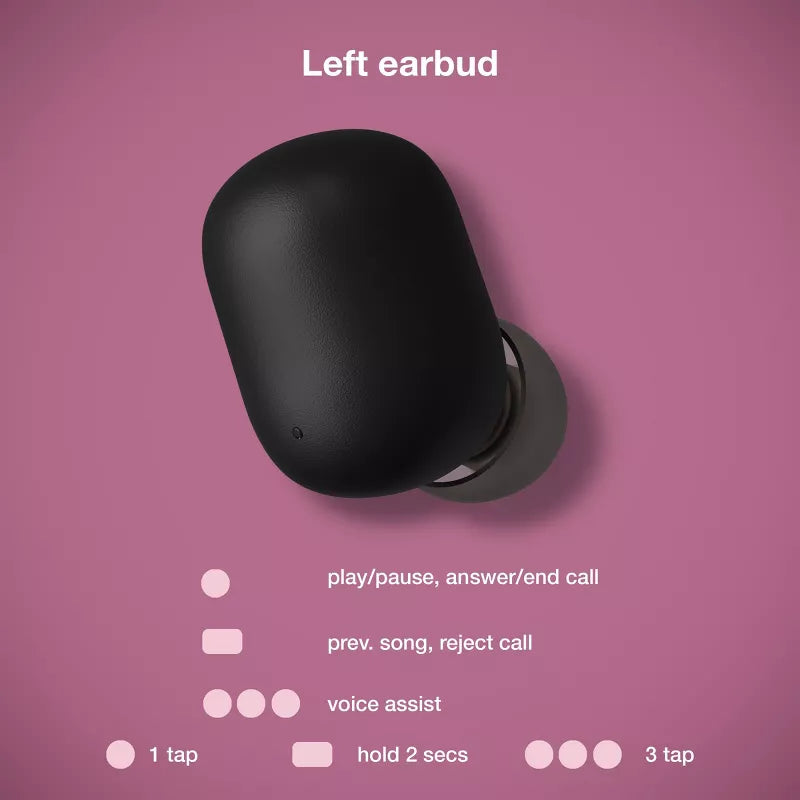 True Wireless Bluetooth Earbuds - heyday™ Peach Cream