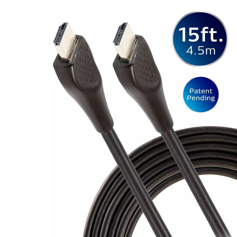 Philips 15' Basic HDMI High Speed Cable with Ethernet - Black