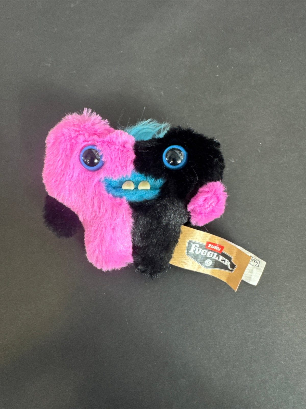 026 - Fuggler Baby Pinkles Keyring Valentine Day Funny Ugly Monster Zuru Plush bag clip