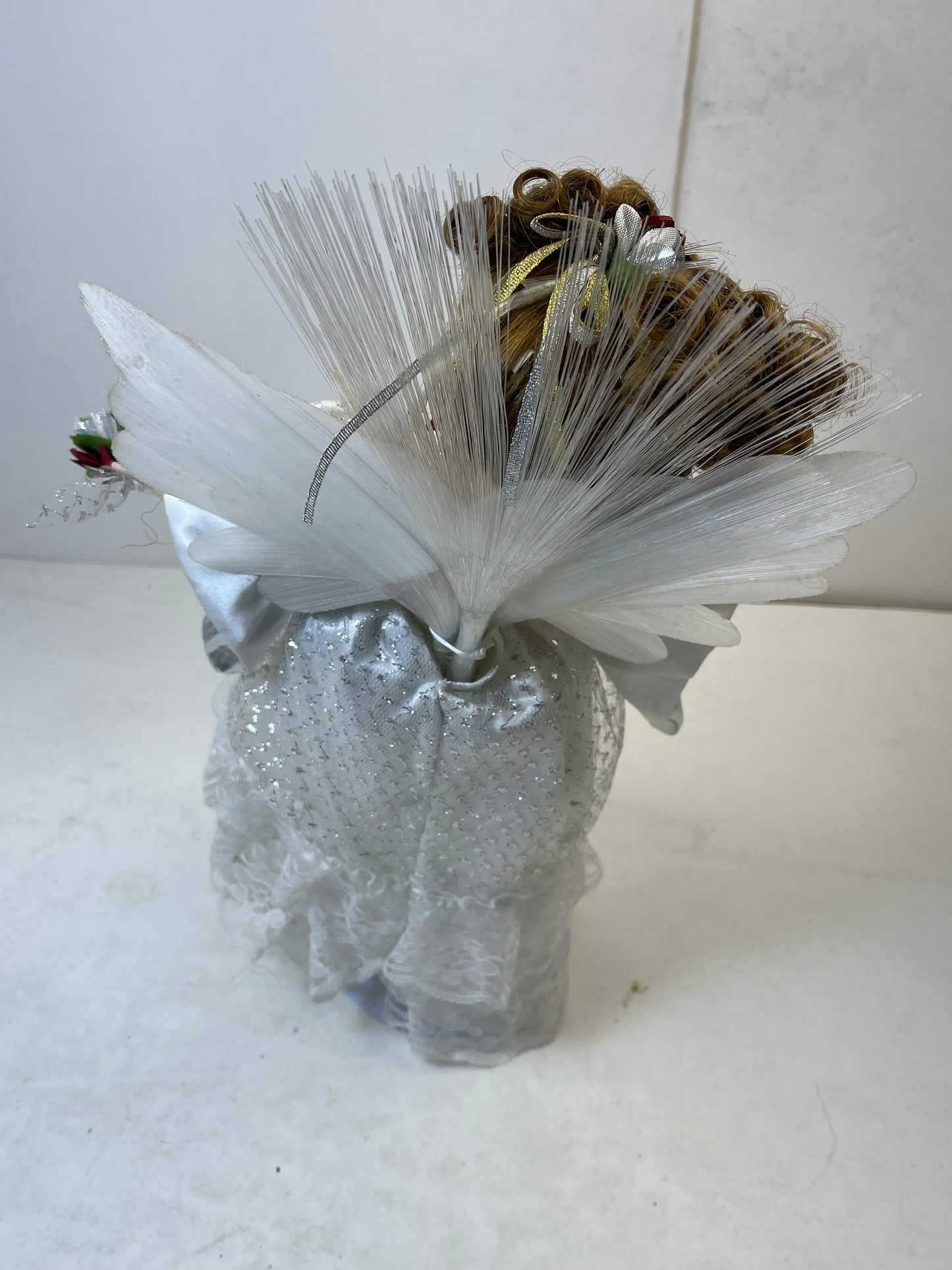 Christmas Angel Porcelain Doll Fiberoptics