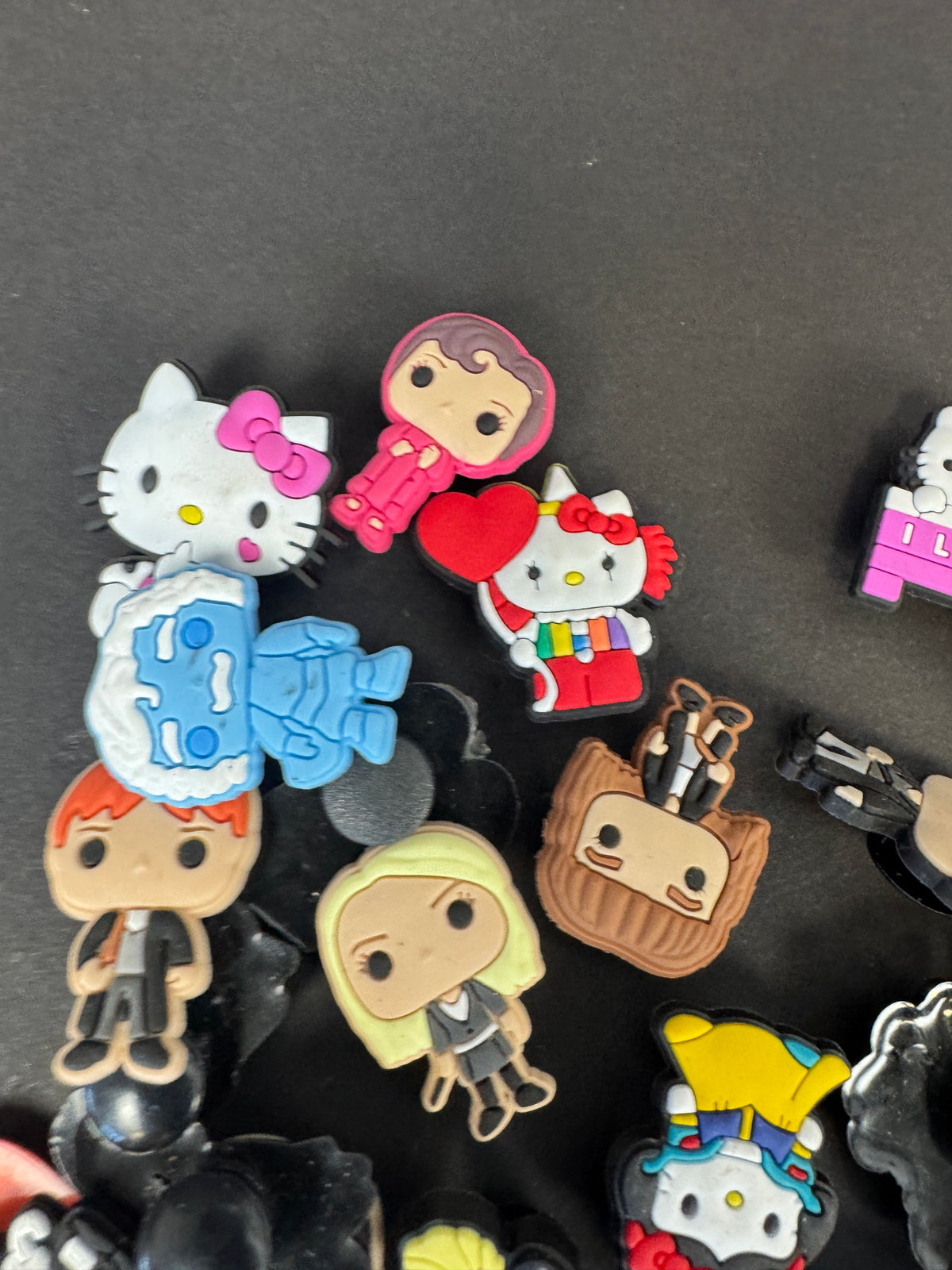 061 - Crocs Shoe Charms Lot Of 23 Hello Kitty For Crocs plus more