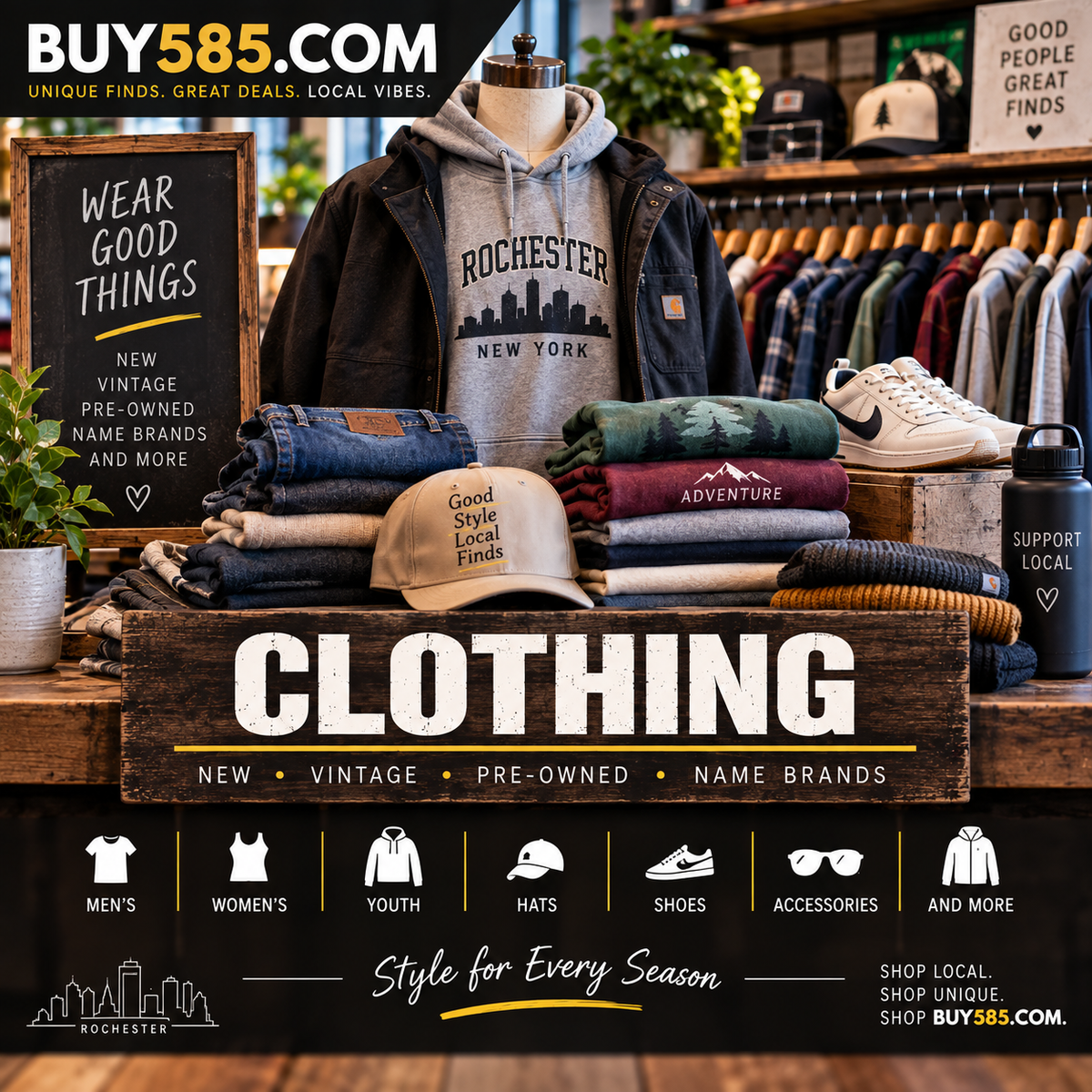 Clothing, Shoes, Bags, & More!