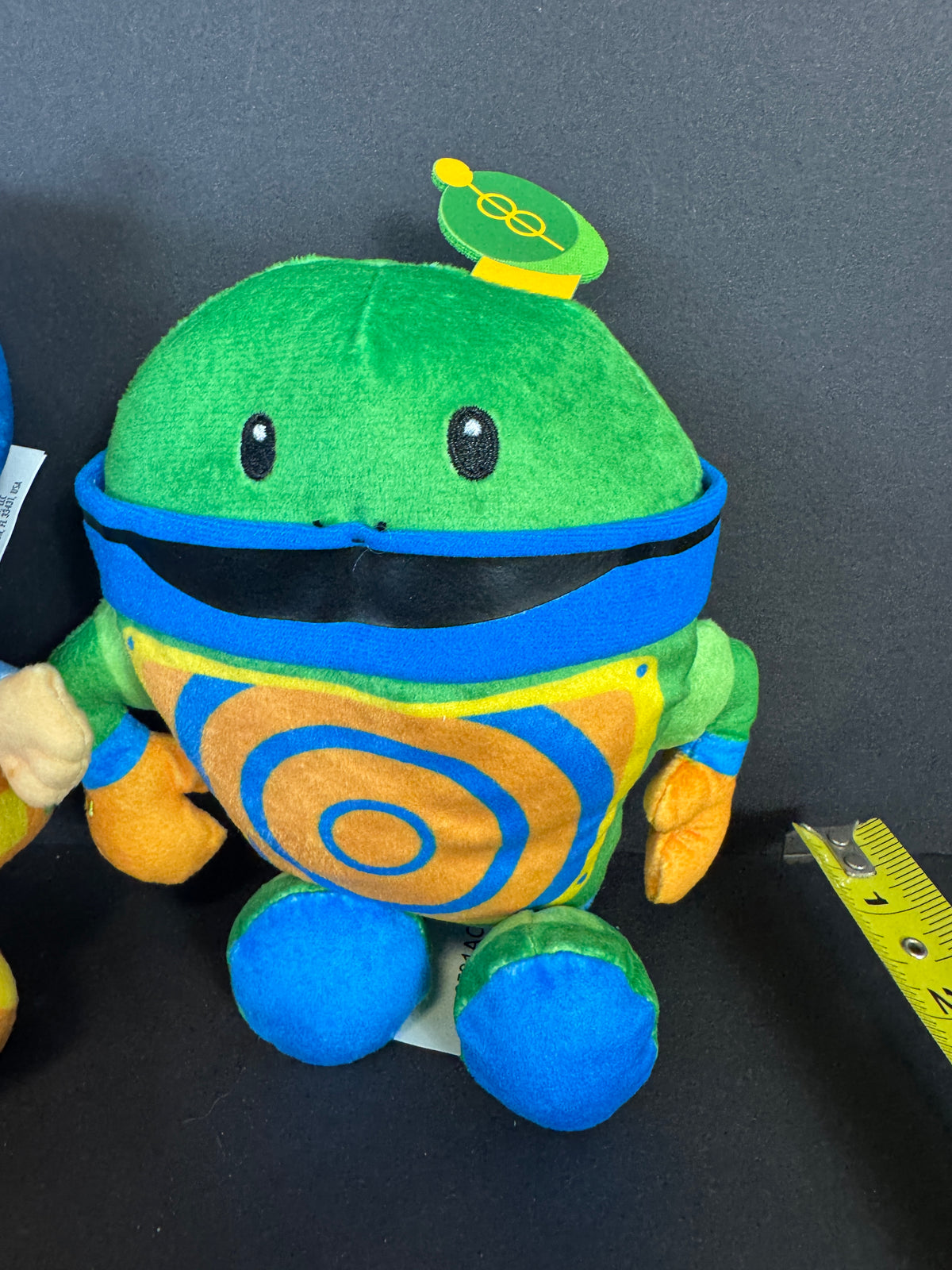 153 - Nickelodeon Team Umizoomi 8” Geo Boy Green Robot Plush Dolls 2021 Nick Jr Set/2