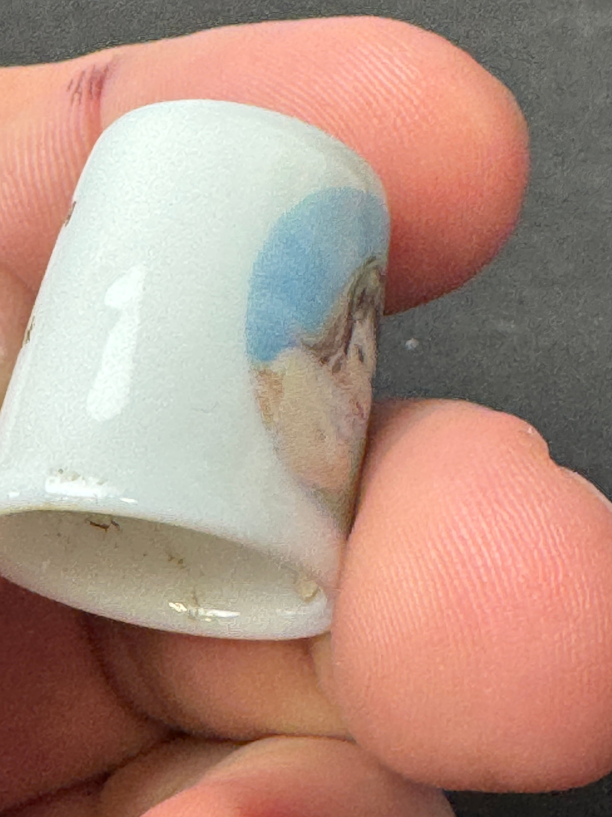 490 - So Cuddly Thimble Vintage Souvenir Collectible 1983