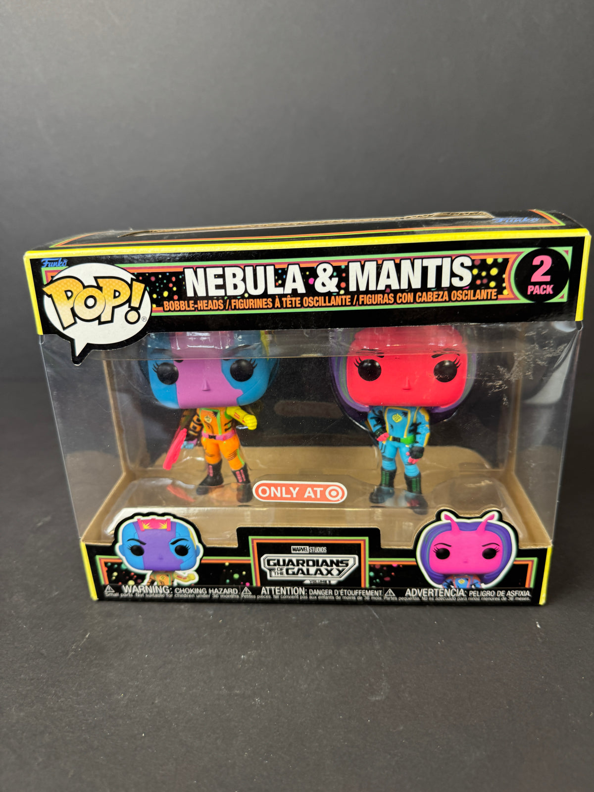 Funko POP! Guardians of the Galaxy Nebula & Mantis Blacklight Target Exclusive!!