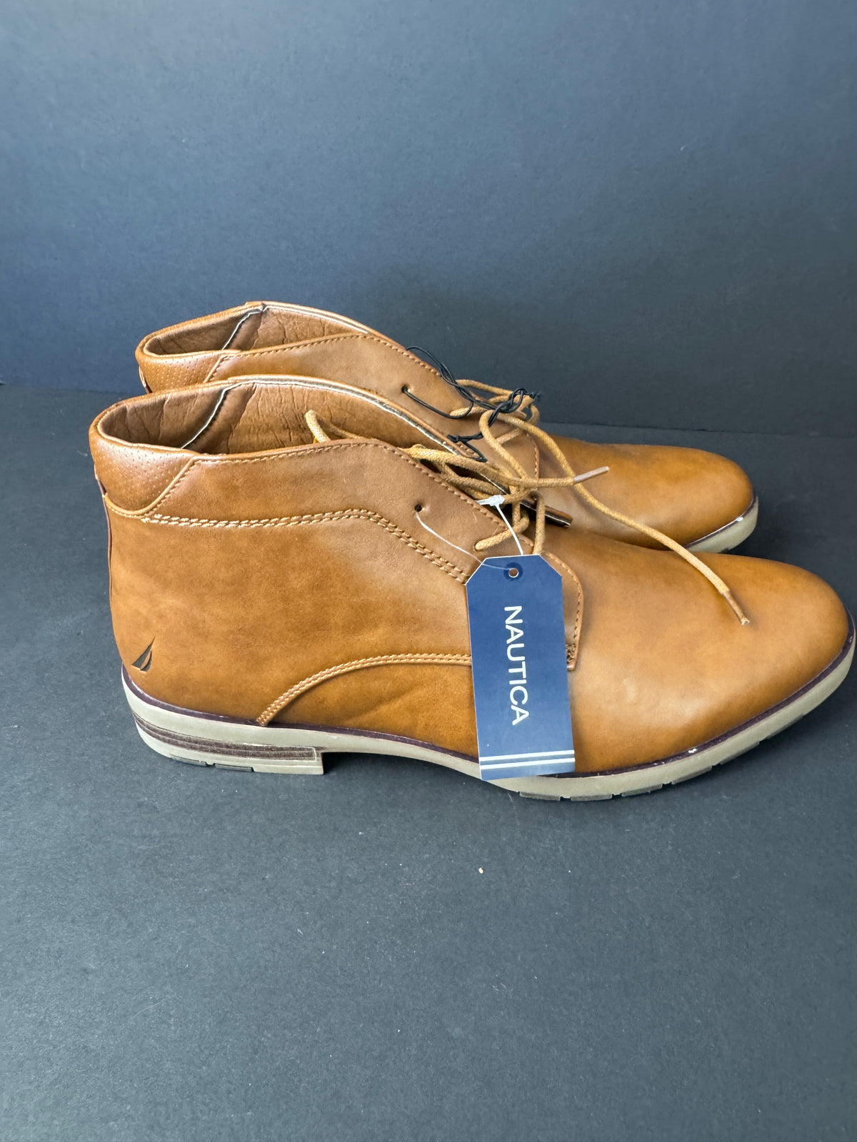 Nautica Largo Ankle Boots Mens 12 Men’s Lace Up Tan