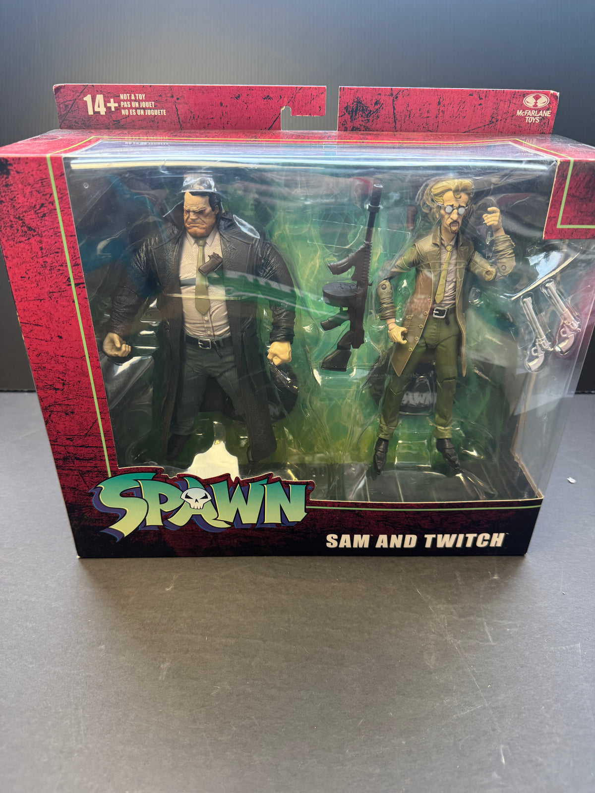 McFarlane Spawn SAM & TWITCH Deluxe Action FIGURES Figure Set 2022 has package damage