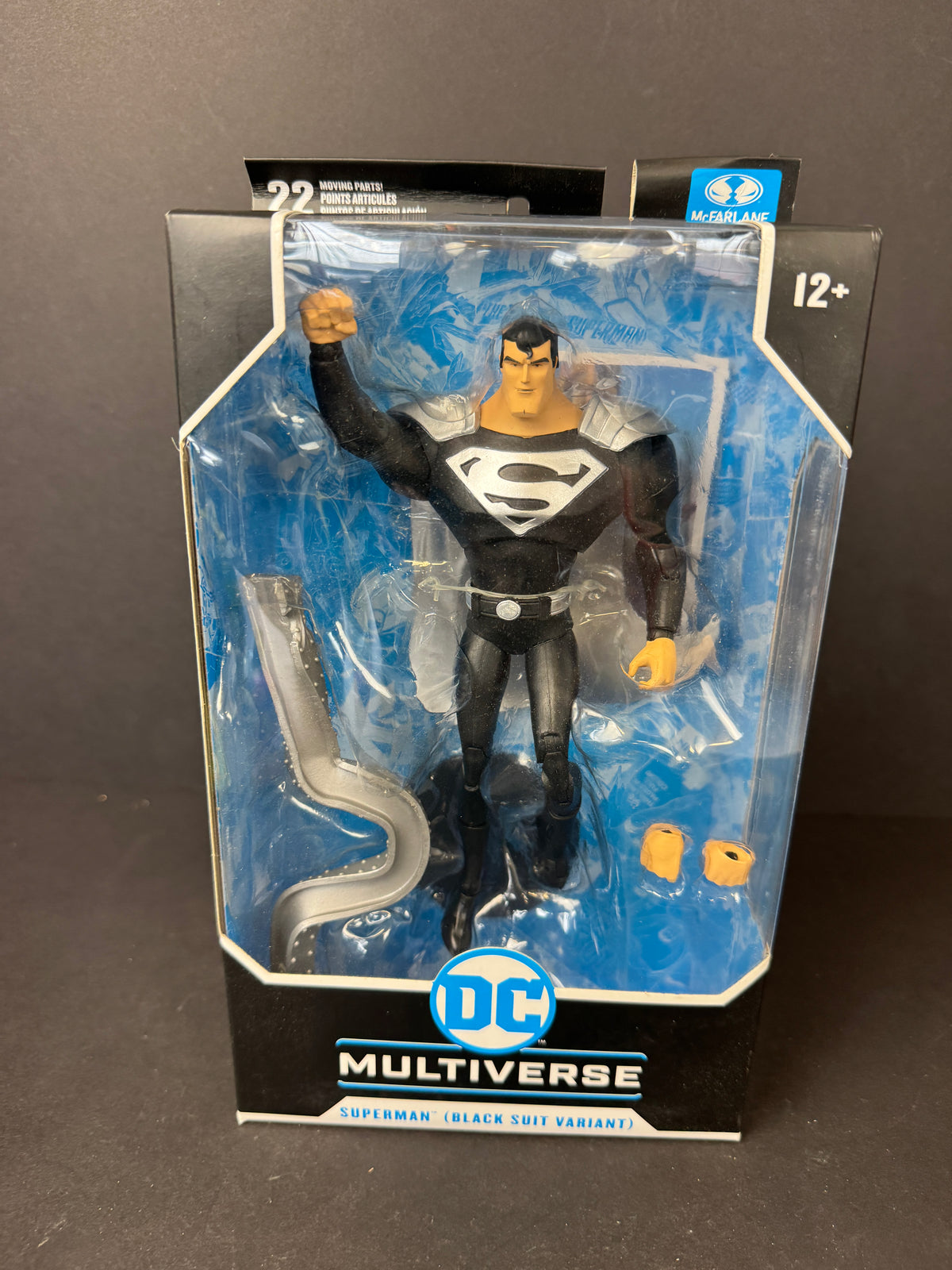 DC Multiverse SUPERMAN BLACK SUIT VARIANT Figure ANIMATED SERIES
