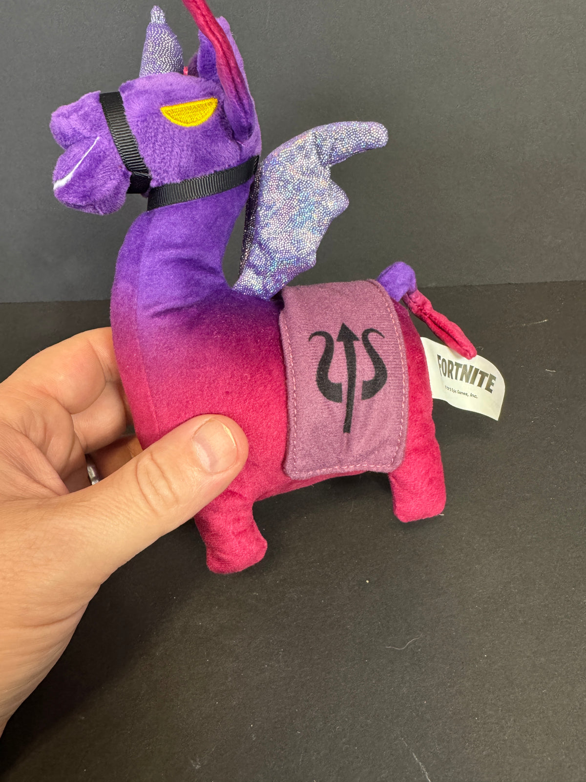 480 - Fortnite Dark Llamacorn 7" Plush Llama Unicorn Sparkly Wings