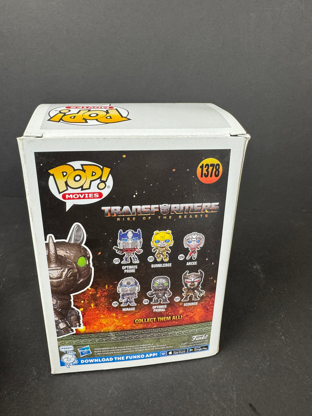 Funko POP! Movies Transformers Rise of the Beast Rhinox Vinyl Figure # 1378