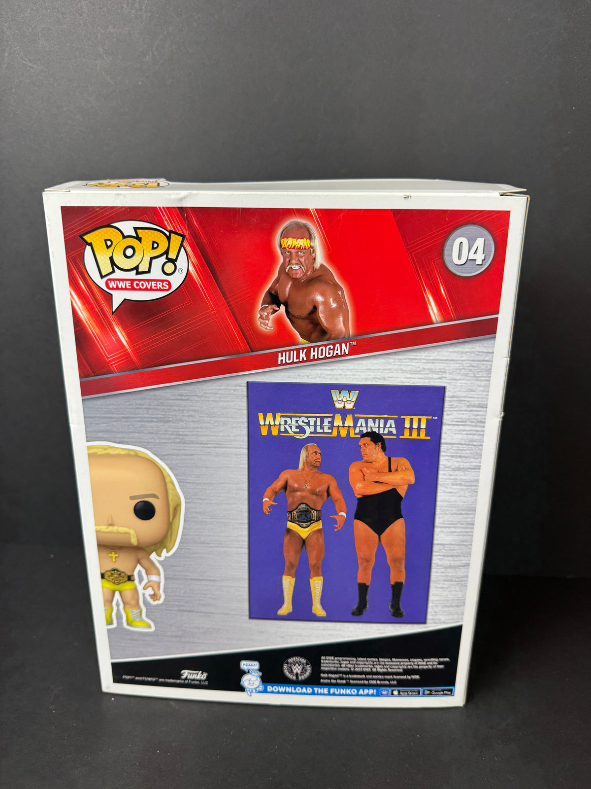 Funko POP! WWE Cover: Hulk vs Andre - Hulk Hogan Vinyl Figure 9 X 6 Box