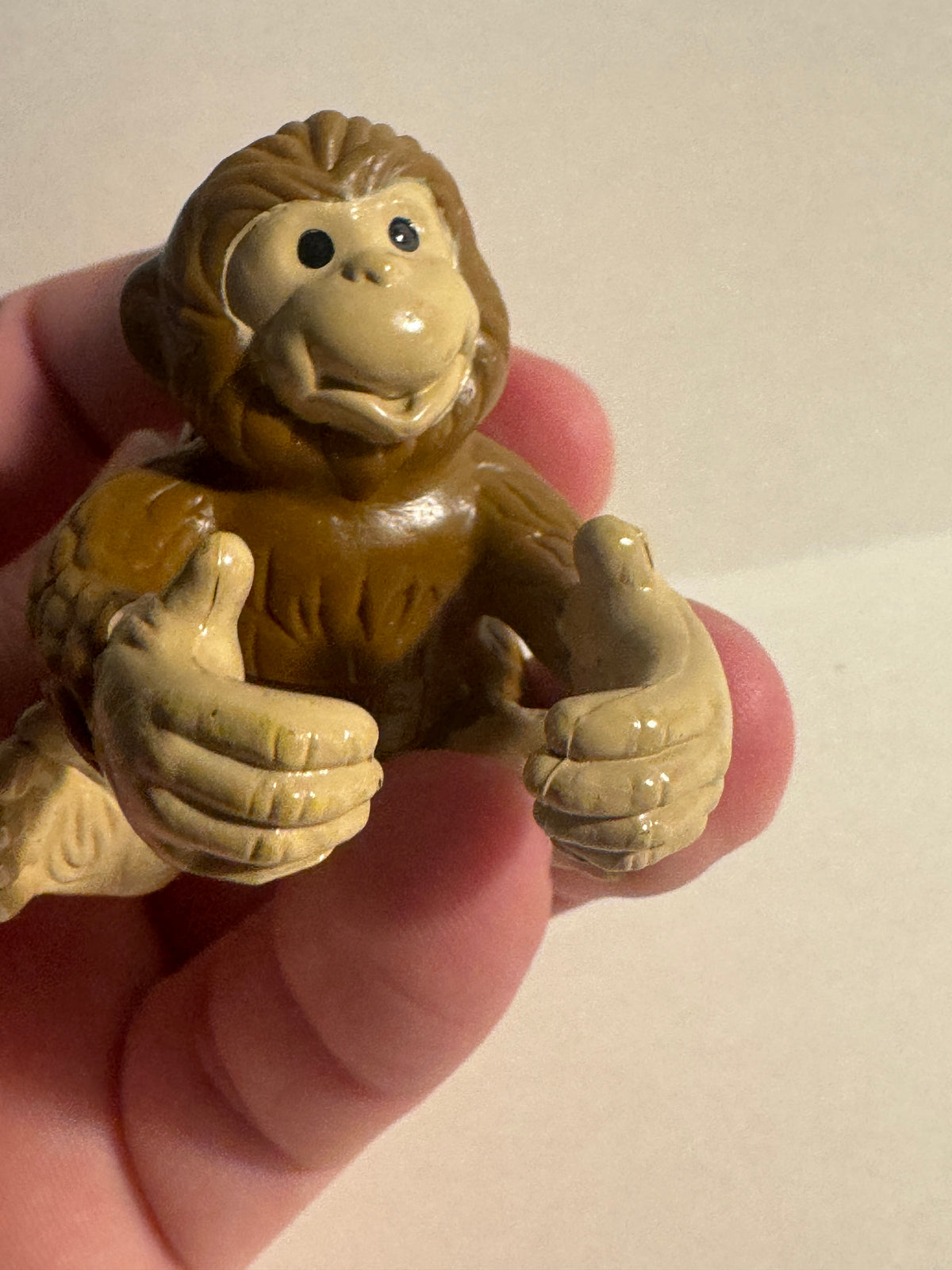 461 - fisher price monkey And Baby Brown Animal 2” Figure 1998 Vintage