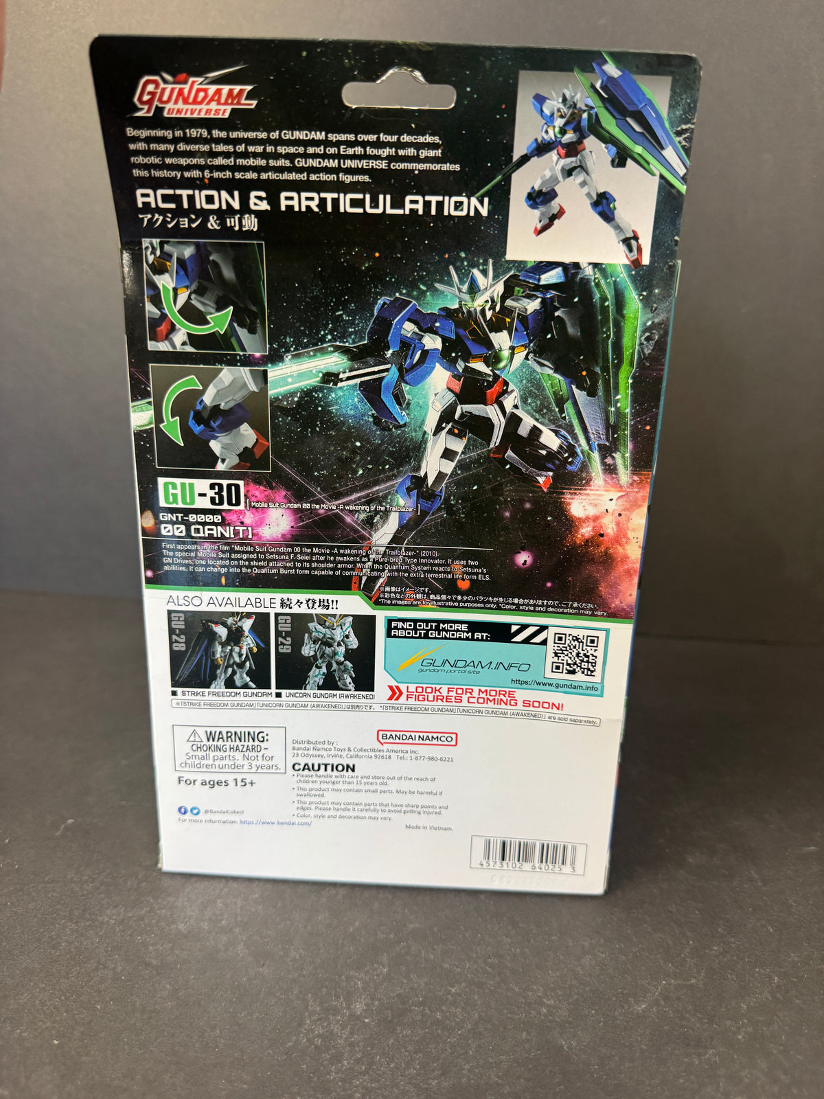 Gundam Universe GU-30 00 QAN[T] 6" Action Figure! Sealed! Unused!