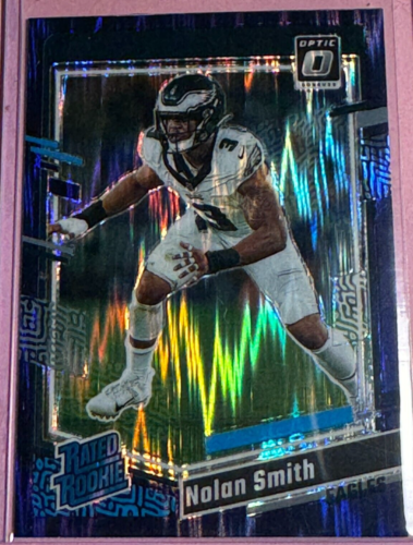 23 Panini | Donruss Optic Football | Nolan Smith #283 | Eagles | RR | Purple Shock