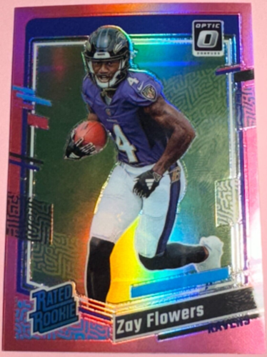 2023 Panini | Donruss Optic Football | Zay Flowers #210 | Ravens | Rated Rookie