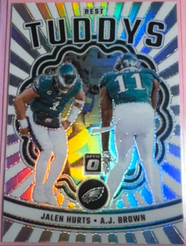 2023 Panini | Donruss Optic Football | Brown & Hurts #BT-JA | Eagles | Holo Best