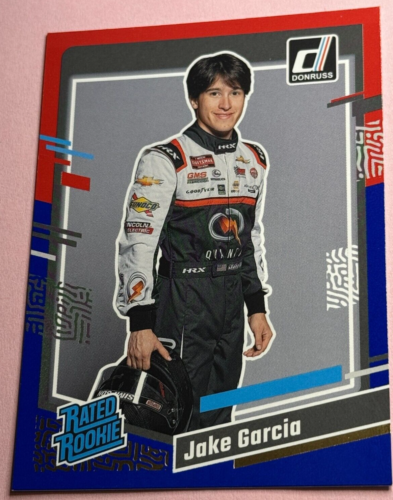 2024 Panini Donruss Racing | Jake Garcia No.95 | RR Red & Blue