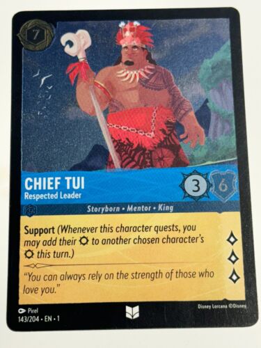 2023 Disney Lorcana | The First Chapter | Chief Tui #143/204 | Uncommon | Foil