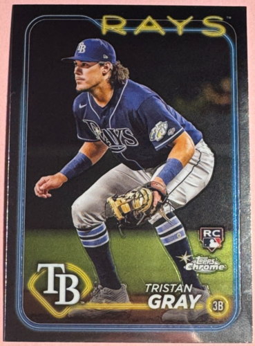 2024 Tops | Chrome | Baseball | Tristan Gray #8 | Rays | Rookie Card