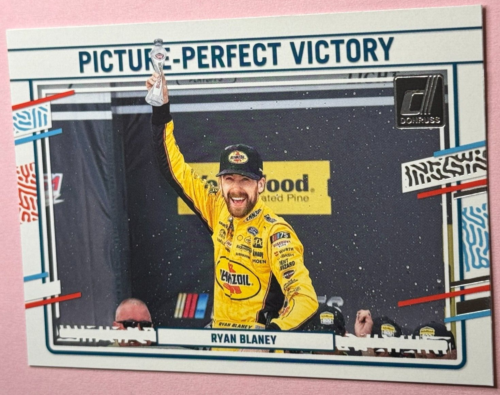 2024 Panini Donruss Racing | Ryan Blaney #187 | Picture Perfect Victory