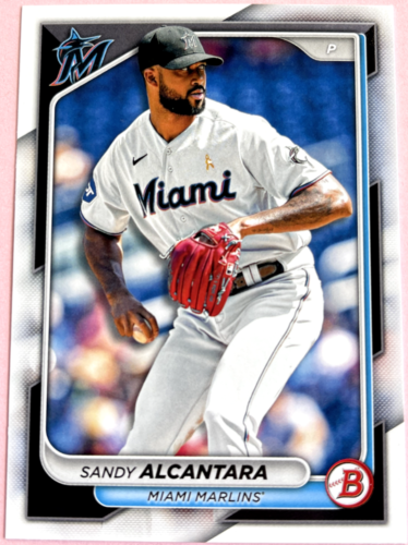 2024 Topps | Bowman | MLB | Sandy Alcantara No.8 | Marlins-2.50