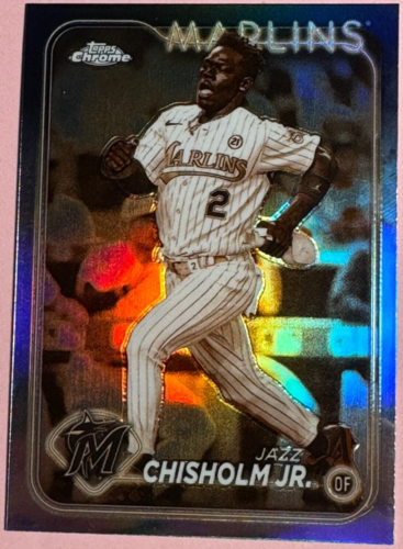 2024 Tops | Chrome | Baseball | Jazz Chisholm Jr #70 | Marlins | Sepia Refractor