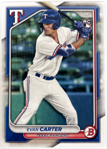 2024 Topps | Bowman | MLB | Evan Carter No.46 | Rangers | Rookie Card