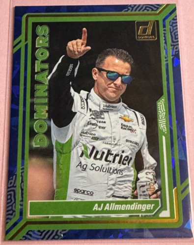 2024 Panini Donruss Racing |  Aj Allmendinger #19 | Denominators Blue Ice 05/35