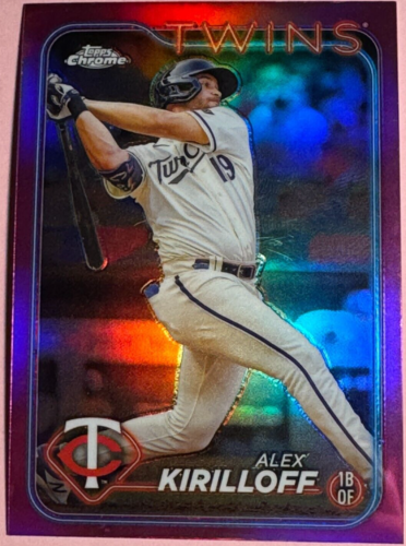 2024 Tops | Chrome | Baseball | Alex Kirilloff #206 | Twins | Pink Refractor