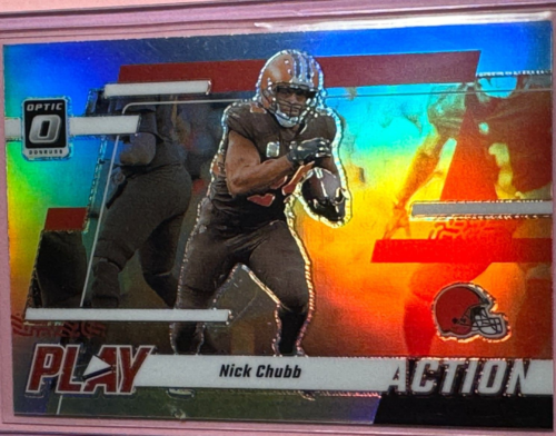 23 Panini | Donruss Optic NFL | Nick Chubb #7 | Browns | Holo Play Action