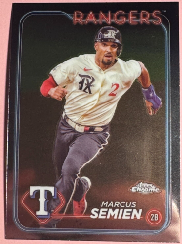 2024 Tops | Chrome | Baseball | Marcus Semien #102 | Rangers