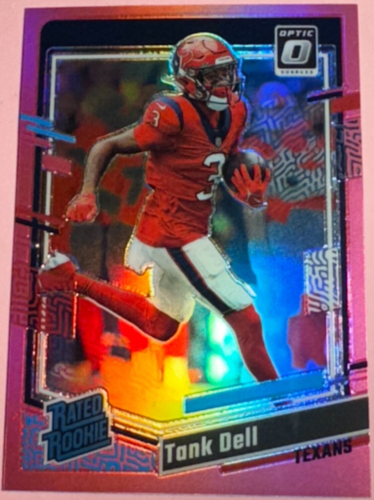 2023 Panini | Donruss Optic Fb | Tank Dell #245 | Titans | RR |  Pink  Holo