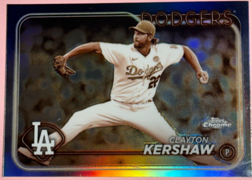 2024 Tops | Chrome | Baseball | Clayton Kershaw | Dodgers |  Sepia Refractor