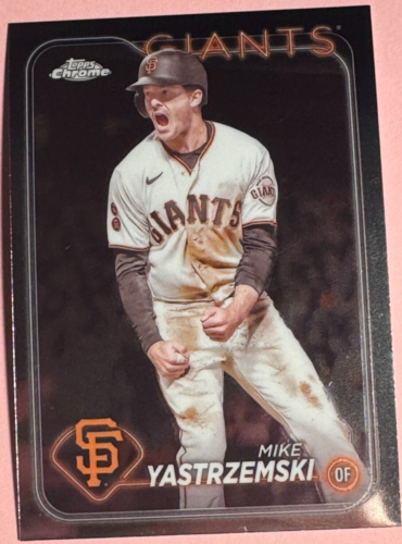 2024 Tops | Chrome | Baseball | Mike Yastrzemski #87 | Giants