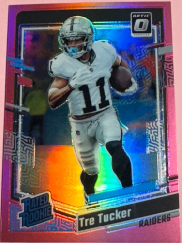 2023 Panini | Donruss Optic Football | Tre Tucker #261 | Raiders | Rated Rookie